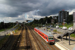 Dunkle Wolken sind im wahrsten Sinne des Wortes über 928 503 von DB-Regio NRW hereingebrochen. Ab Dezember 2013 wird Abellio die Linie RB 47 auf der Strecke Wuppertal - Remscheid - Solingen betreiben. Damit dürften die Tage des VT 628 dort gezählt sein. (19.09.2012) <i>Foto: Joachim Bügel</i>