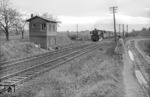 03 1054 mit einem Schnellzug bei der Blockstelle Fixheide nahe Opladen. (1954) <i>Foto: Slg. M. Hafenrichter</i>