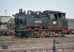 Eine weitere Lok der Baureihe 80 in Diensten der RAG war die ehemalige Schweinfurter 80 030, hier unterwegs als Lok 9 in Werne. (19.10.1969) <i>Foto: Wolfgang Bügel</i>