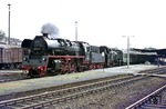 35 1001 und 86 1141 mit einem Sonderzug zum "Tag des Eisenbahners" in Bischofswerda. (12.06.1976) <i>Foto: Wolfgang Bügel</i>