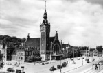 Der kathedralartige Bau des Danziger Hauptbahnhofs, der allerdings erst ab 1939 zur Reichsbahn gehörte. (1938) <i>Foto: RVM (Sönnke)</i>