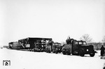 Bei widrigen Wetterverhältnissen gilt es, den Tankleichter "Störtebeker" von Dresden nach Ingolstadt zu bringen. (1942) <i>Foto: RVM</i>