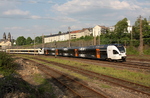 ET 6.04 und ET 7.09 der Eurobahn unterwegs als ERB 20089 auf der Regionalexpresslinie 13 zwischen Venlo und Hamm in Wuppertal-Steinbeck. (27.05.2013) <i>Foto: Wolfgang Bügel</i>