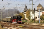 01 150 donnert mit DPE 32813 (Aachen - Köln - Bacharach) durch den Bahnhof Remagen. (19.10.2013) <i>Foto: Wolfgang Bügel</i>