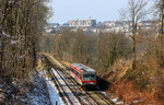 628 511 als RB 30755 (Wuppertal - Solingen) kurz vor Solingen-Mitte. (22.03.2013) <i>Foto: Wolfgang Bügel</i>