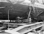 Die extra konstruierte Drehzapfenverbindung für den U-Boot-Transport auf der Straße von Dresden nach Ingolstadt. (1942) <i>Foto: RVM</i>