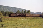 41 1266 rollt mit P 5022 aus Saalfeld dem Örtchen Dornburg entgegen. (13.06.1977) <i>Foto: Wolfgang Bügel</i>