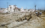 Eindruckvoll konnte Walter Hollnagel mit seinen Aufnahmen die Zerstörungskraft des Bombenkrieges bei Florenz veranschaulichen. Solche Bilder waren für Propagandazwecke wohl nicht geeignet.  (08.1944) <i>Foto: Walter Hollnagel</i>