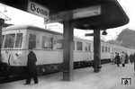 Der neue Triebwagen 37 der Köln-Bonner Eisenbahnen (späterer ET 41b) im Bonner Endbahnhof der Rheinuferbahn. (05.1940) <i>Foto: Theo Felten</i>