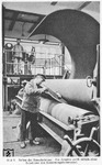 Rollen der Kesselschüsse. Der Kessel einer Dampflok ist in mehrere Abschnitte unterteilt, die einzeln Kesselschuss genannt werden. (1913) <i>Foto: Hanomag, Slg. Johannes Glöckner</i>