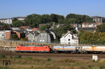 185 027 mit EZ 51100 nach Gremberg in Wuppertal-Barmen. (30.09.2013) <i>Foto: Wolfgang Bügel</i>