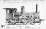 Lok "SOMME", gebaut 1873 für die Bergisch-Märkische Eisenbahn. (1873) <i>Foto: Hanomag, Slg. Johannes Glöckner</i>