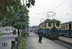 Ein ÖBB-Triebwagen der Reihe 4041 (ex BBÖ RT 10) im Bahnhof Bregenz am Bodensee.  (07.1961) <i>Foto: Will A. Reed</i>
