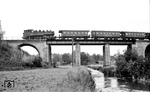 86 029 mit P 4049 nach Zwickau auf der Göltzschbrücke bei Lengenfeld im Vogtland. (23.07.1968) <i>Foto: Johannes Glöckner</i>