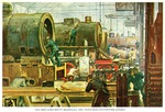 Auch in Gemäldeform von Jacobsen & Weber, Bremen, wurde der Lokomotivbau bei HANOMAG beworben. (1919) <i>Foto: Hanomag, Slg. Johannes Glöckner</i>