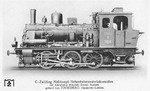 Lok 1 der Kleinbahn Willstedt - Zeven - Tostedt. (1917) <i>Foto: Hanomag, Slg. Johannes Glöckner</i>