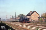 03 2098 fährt mit P 5425 nach Güsten in den Bahnhof Frose ein. (12.10.1978) <i>Foto: Wolfgang Bügel</i>