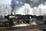 051 494-3 (50 1494) mit einem Nahgüterzug nach Hohenbudberg am Rangierbahnhof von Köln-Nippes.  (06.02.1975) <i>Foto: Peter Schiffer</i>