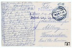 Rückseite der Postkarte von der Argonnenbahn (Bild-Nr. 17763). (1916) <i>Foto: Slg. Johannes Glöckner</i>