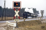086 534 unterwegs zwischen Sengenthal und Greiselbach (südlich von Neumarkt/Opf). (16.12.1972) <i>Foto: Johannes Peisker</i>