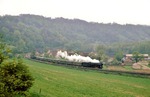Hinter dem Güterzug mit 44 0757 folgte 01 0509 vor P 4005 nach Saalfeld bei Döbritschen. (12.05.1978) <i>Foto: Joachim Bügel</i>