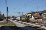 SZ 664-113 fährt durch den ehemaligen Bahnhof Planina, von dem nur noch die Durchfahrtsgleise geblieben sind. (12.03.2014) <i>Foto: Stefan Jurasovits   </i>