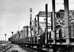 Ein Zug mit Landmaschinen im Güterbahnhof von Seddin. (1938) <i>Foto: RVM (Böhl)</i>