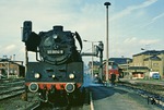 Wasserhalt vor D 715 im Bahnhof Pasewalk. (12.09.1978) <i>Foto: Joachim Bügel</i>