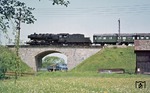 Statt der erhofften 64er kam am vorletzten Betriebstag "nur" 052 668 vor N 4080 nach Bayreuth zum Einsatz. (01.06.1973) <i>Foto: Wolfgang Bügel</i>