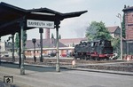 Am vorletzten Betriebstag der Weidener 64er rangiert 064 295 im Bahnhof Bayreuth. (01.06.1973) <i>Foto: Wolfgang Bügel</i>