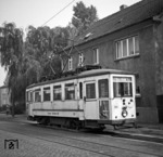 Tw 1100 der Essener Verkehrs AG auf der Linie 36 Dellwig - Borbeck. (08.06.1960) <i>Foto: Joachim Stichnoth</i>