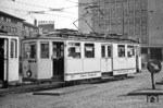 Tw 912 (Gastell/SSW, AEG, Baujahr 1927) auf der Linie 11 am Essener Hauptbahnhof. (08.06.1960) <i>Foto: Joachim Stichnoth</i>