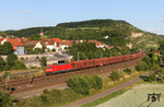 Mit GM 47928 nach Neuss Gbf ist 185 395 in Retzbach-Zellingen unterwegs. (15.06.2014) <i>Foto: Joachim Bügel</i>