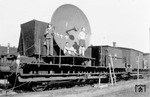 Ein Flak-Funkmeßgerät an einer Eisenbahn-Flakeinrichtung, die offenkundig bereits 4 Abschüsse zu verzeichnen hatte. (1942) <i>Foto: Privatfoto</i>