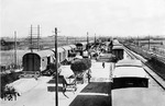 Blick auf die Ladestraße des Bahnhofs Halstenbek vor den Toren Hamburgs. (1932) <i>Foto: RVM (Hollnagel)</i>