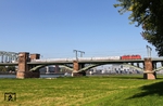 115 448 mit dem Saison-IC 2421 nach Eltville auf der Kölner Südbrücke. (12.09.2014) <i>Foto: Joachim Bügel</i>