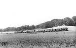56 2373 vor einem Nahgüterzug mit Personenbeförderung (GmP) auf der Nebenbahn Waren - Malchin. (01.07.1935) <i>Foto: DLA Darmstadt</i>