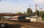 MRCE ES 64 F4-016 (189 916) mit der Leergarnitur des AZ 13323 (Düsseldorf - Villach) in Düsseldorf-Rath. (28.09.2014) <i>Foto: Wolfgang Bügel</i>