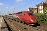 Die Thalys-Züge (Paris – Essen) entfielen auf dem Abschnitt Düsseldorf – Essen, was bei dieser Aufnahme des THA 9448 in Düsseldorf-Oberbilk keine Rolle mehr spielte. (28.09.2014) <i>Foto: Wolfgang Bügel</i>