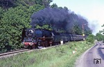 Bei Haynsburg, südlich von Zeitz, hat 01 2114 den E 805 nach Saalfeld am Haken. (06.06.1980) <i>Foto: Wolfgang Bügel</i>