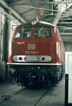 Die soeben fertiggestellte 215 024 bei Krupp in Essen. Sie wurde am 14. April 1970 von der DB abgenommen und stand als 225 024 auch noch 2013 im Einsatz. (02.1970) <i>Foto: Dieter Junker</i>