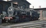55 4537 wurde 1917 als "Essen 5917" in Dienst gestellt. Sie wurde am 04. März 1970 als 055 537-5 beim Bw Stolberg ausgemustert. Die Aufnahme entstand im Bw Aachen West. (12.04.1968) <i>Foto: Robin Fell</i>