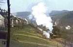 Durch Brügge/Westf. dampft 044 508 mit Sonderzug N 28040 nach Lüdenscheid. (06.03.1977) <i>Foto: Wolfgang Bügel</i>
