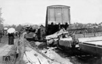 Eisenbahnunfall auf der oberösterreichischen Mühlkreisbahn Linz-Urfahr - Aigen-Schlägl. (1910) <i>Foto: unbekannt</i>