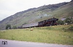 50 3091 (Bw Ehrang) mit einem Sonderzug auf der Strecke Traben-Trarbach - Bullay. (10.06.1967) <i>Foto: Robin Fell</i>