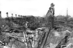 Die zerstörten Bahnanlagen in Osnabrück nach dem alliierten Angriff vom 13.09.1944. (14.09.1944) <i>Foto: RBD Münster</i>