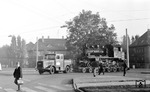 Culemeyer-Transport mit BLE 146 in Wattenscheid an der Kreuzung Friedrich-Ebert-Str./Lyrenstraße. (02.10.1971) <i>Foto: Johannes Glöckner</i>