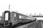 Überführung von mexikanischen Reisezugwagen für die "Ferrocarril Sonora-Baja California" Bahn in Hamburg-Harburg. (02.1960) <i>Foto: Walter Hollnagel</i>