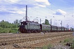144 024 mit Pendelzug Dsts 80432 nach Freimann in München-Obermenzing. (25.05.1979) <i>Foto: Wolfgang Bügel</i>