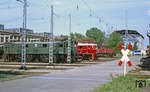 Auf dem Ausstellungsgelände im Aw München-Freimann präsentieren sich 116 008, E 19 01 und 163 002. (25.05.1979) <i>Foto: Wolfgang Bügel</i>
